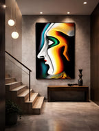 Symmetry – Surreal Minimalist Mask Wall Art 501