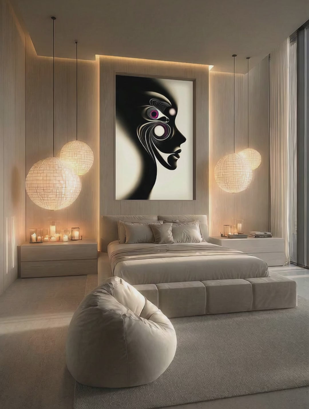 Inner Swirl – Surreal Abstract Silhouette Wall Art 502