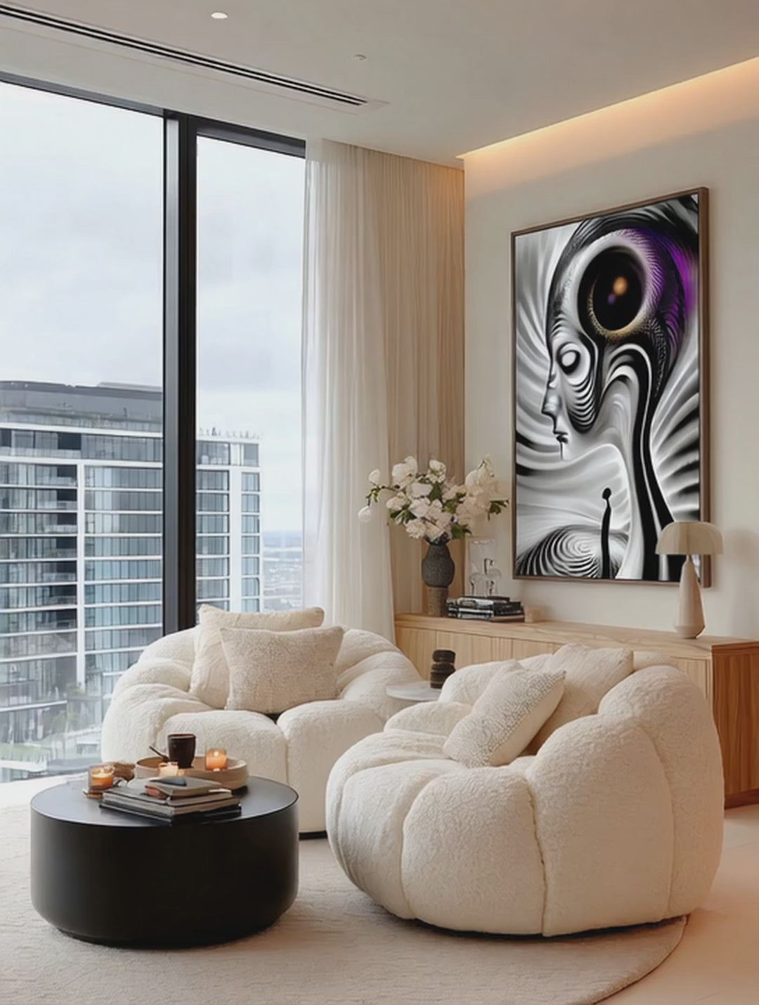 Threshold – Surreal Coastal Contemplation Wall Art 503