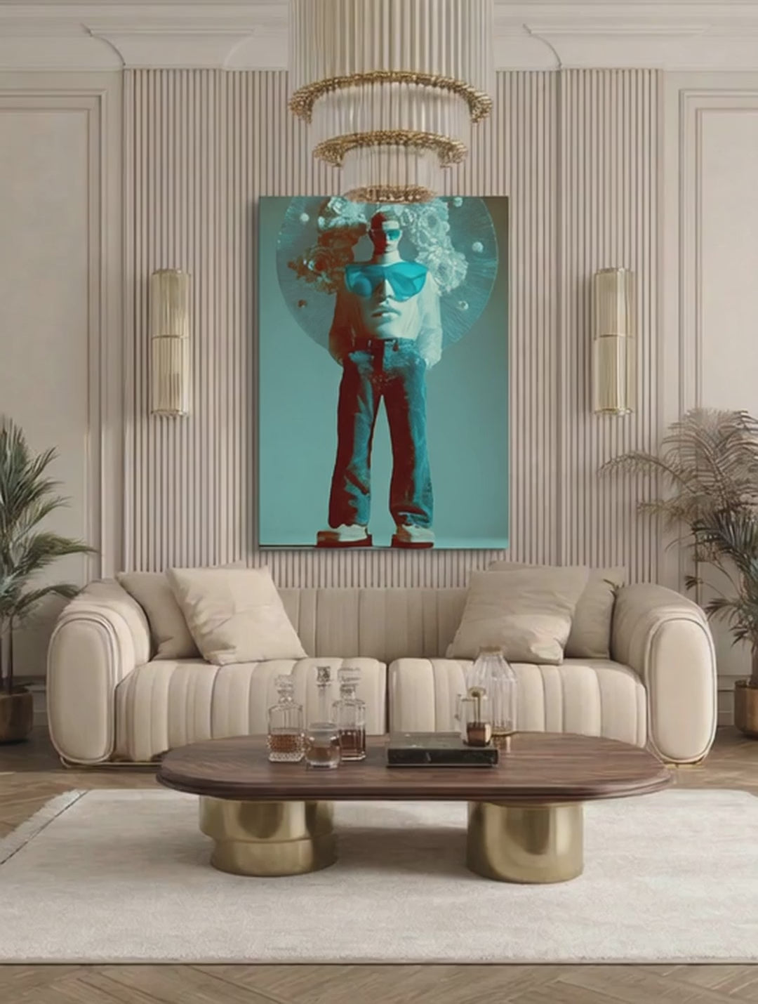 Abstract Fashion Figure – Surreal Fashion Wall Art 012