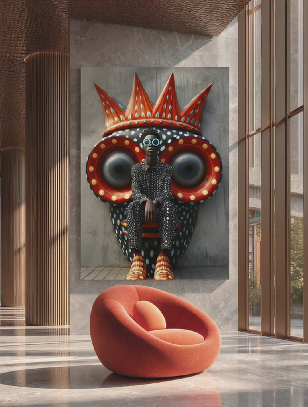 Stylized Narrative Composition – Surreal Storytelling Wall Art 027