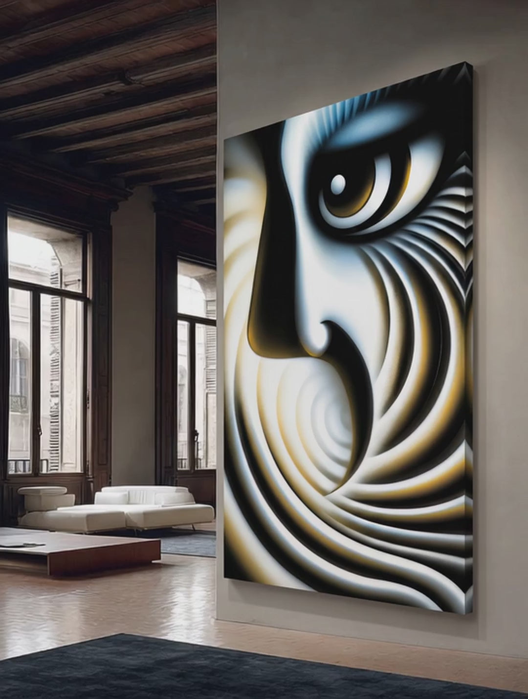 Vortex Vision – Surreal Minimalist Eye Wall Art 522