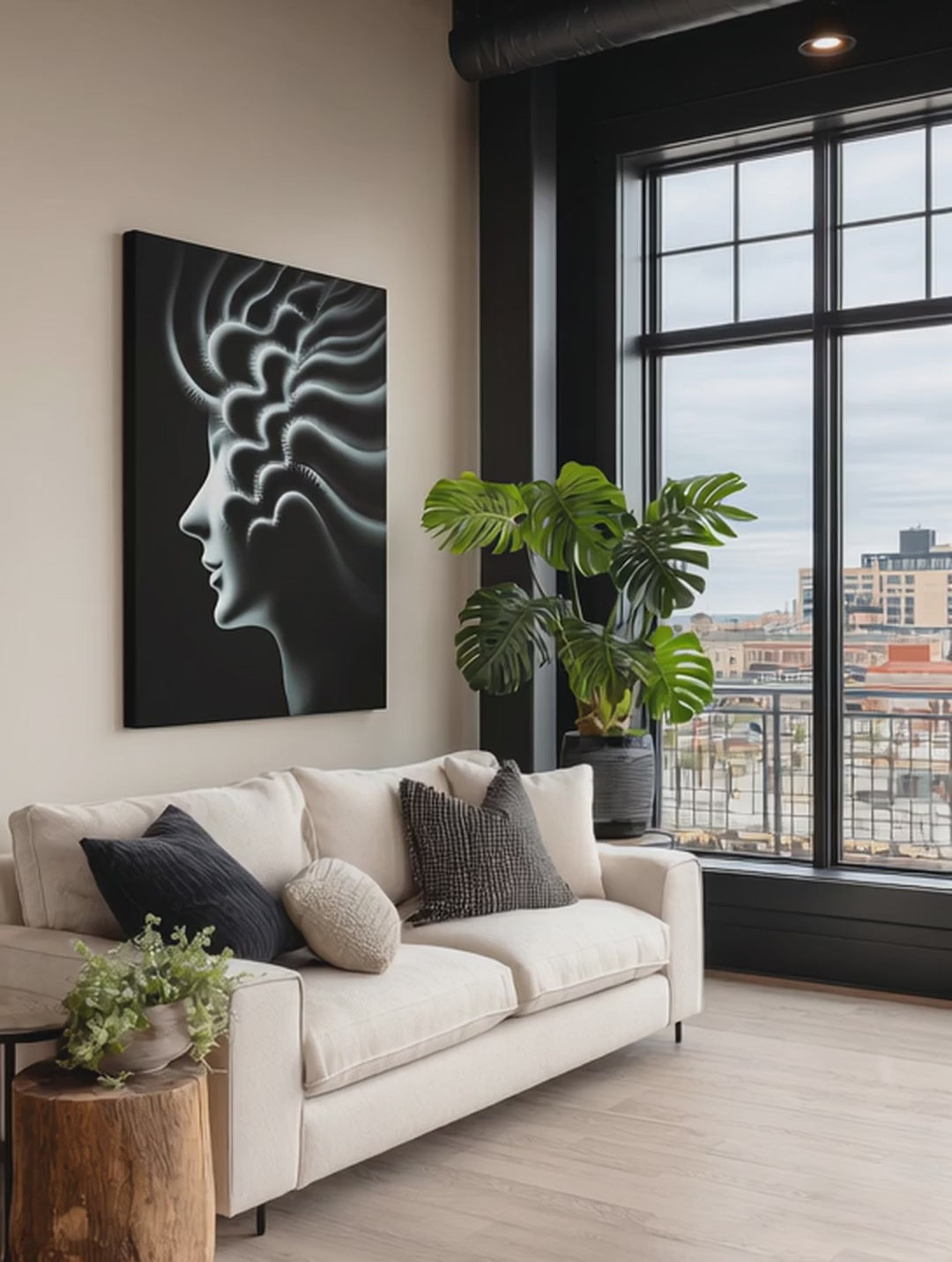 Radiant Thought – Surreal Abstract Light Wall Art 517