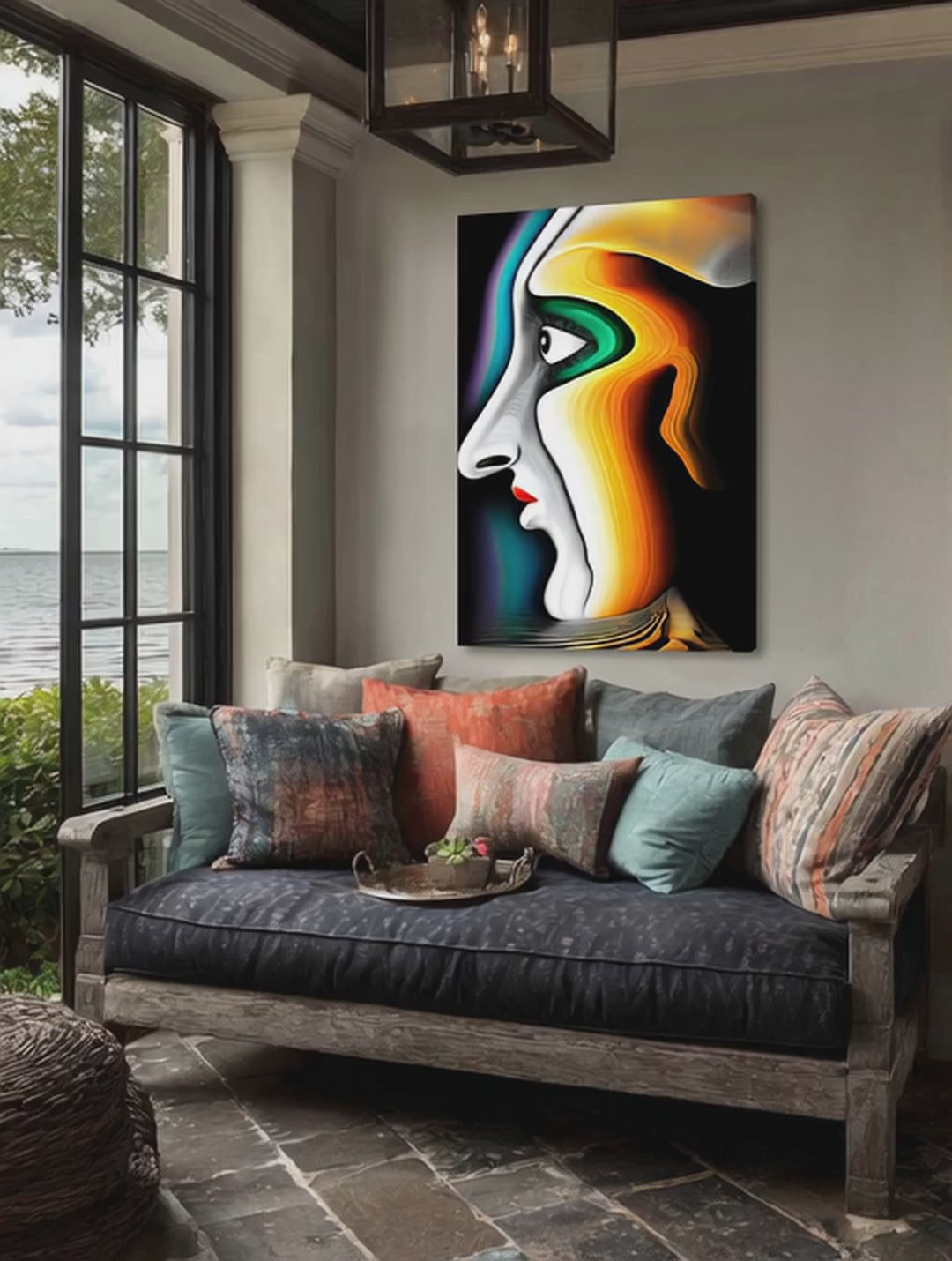 Symmetry – Surreal Minimalist Mask Wall Art 501