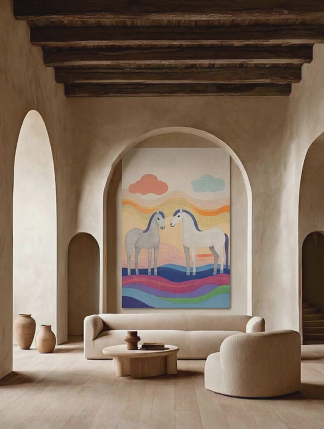 Whimsical Horse Art – Surreal Animal Wall Art 100