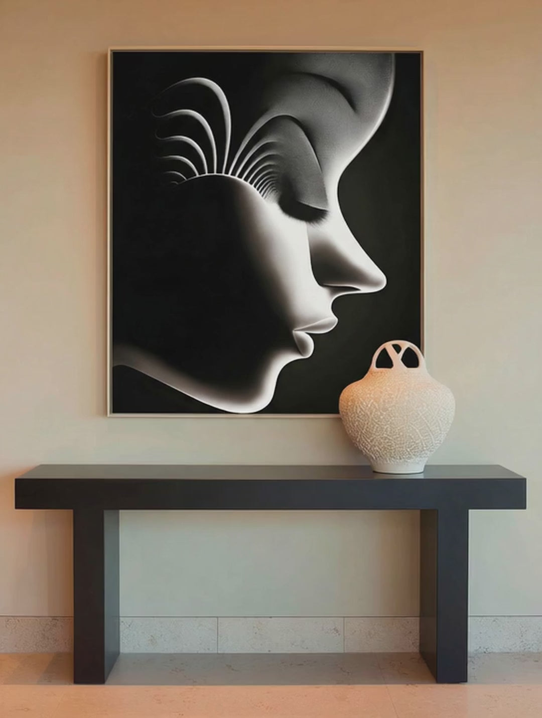 Silent Origin – Surreal Wabi Sabi Portrait Wall Art 519