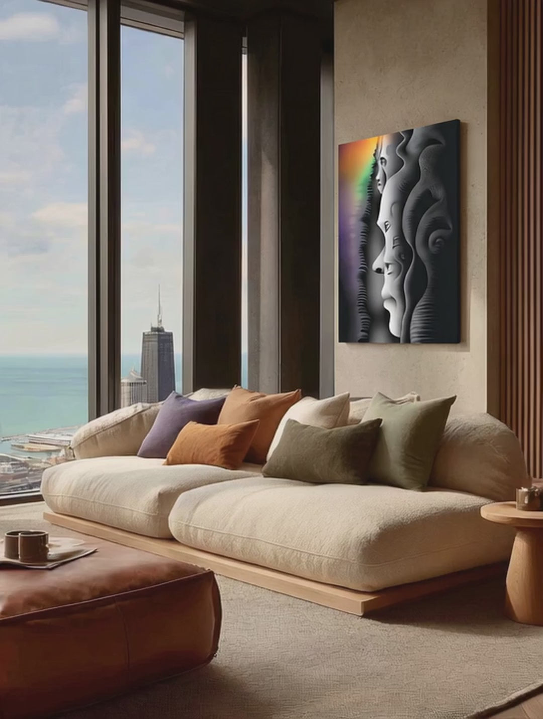 Echo – Surreal Layered Portrait Wall Art 512