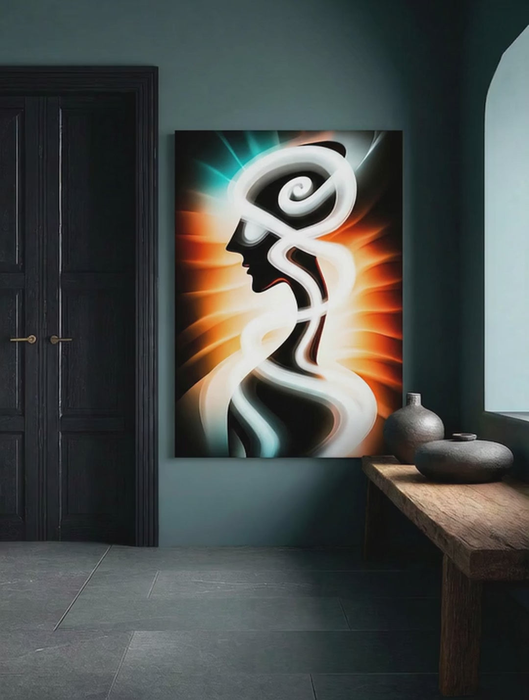 Woven Light – Surreal Graphic Spiritual Wall Art 509