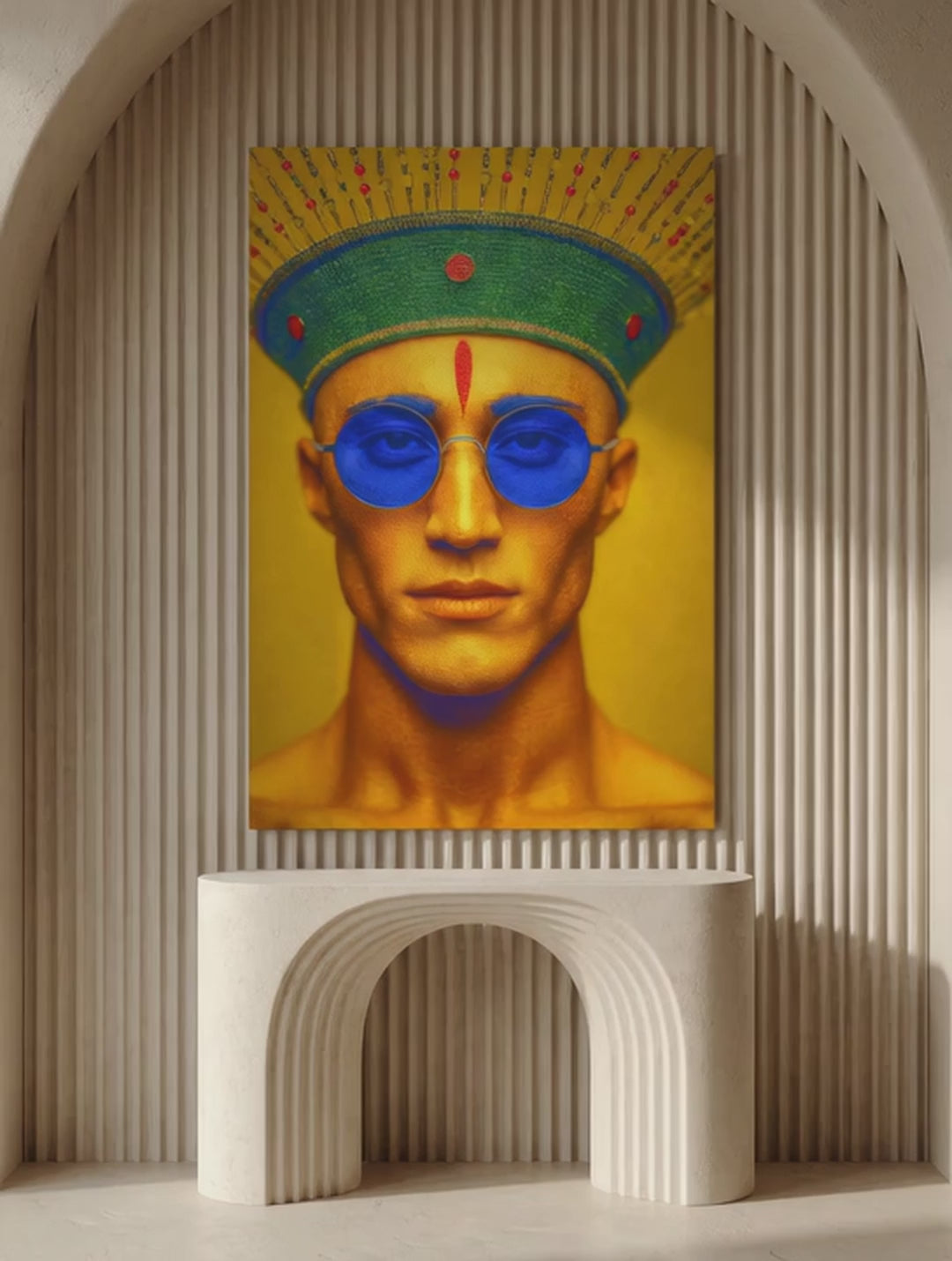 Fine Art Chromatic Figure – Surreal Colorful Wall Art 020