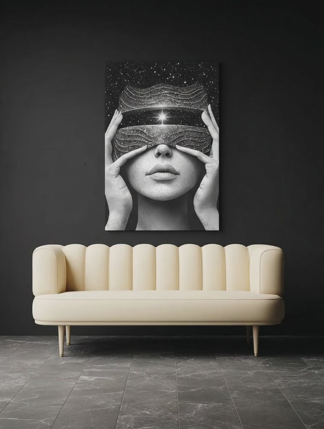 Surreal Cosmic Portrait – Surreal Cosmic Wall Art 075