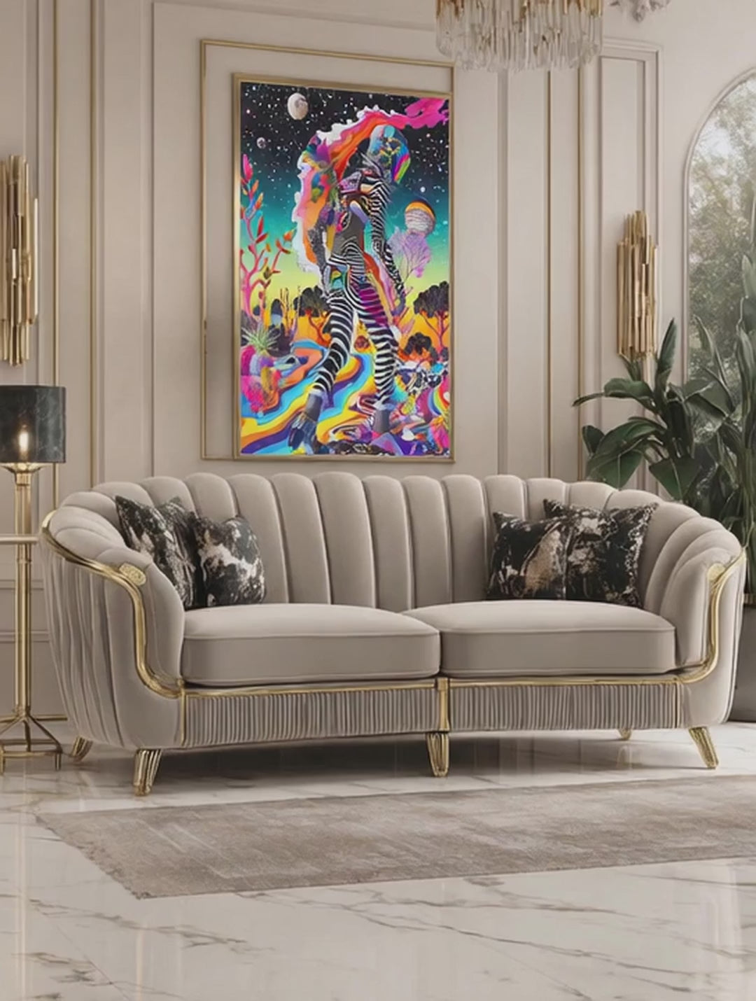 Cosmic Psychedelic Art – Surreal Cosmic Wall Art 094