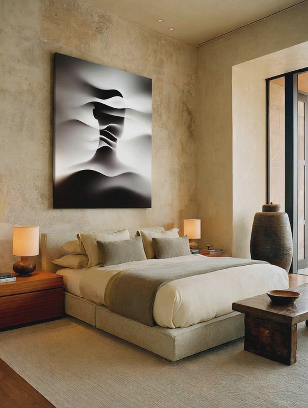 Symmetry – Surreal Smoky Silhouette Wall Art 515
