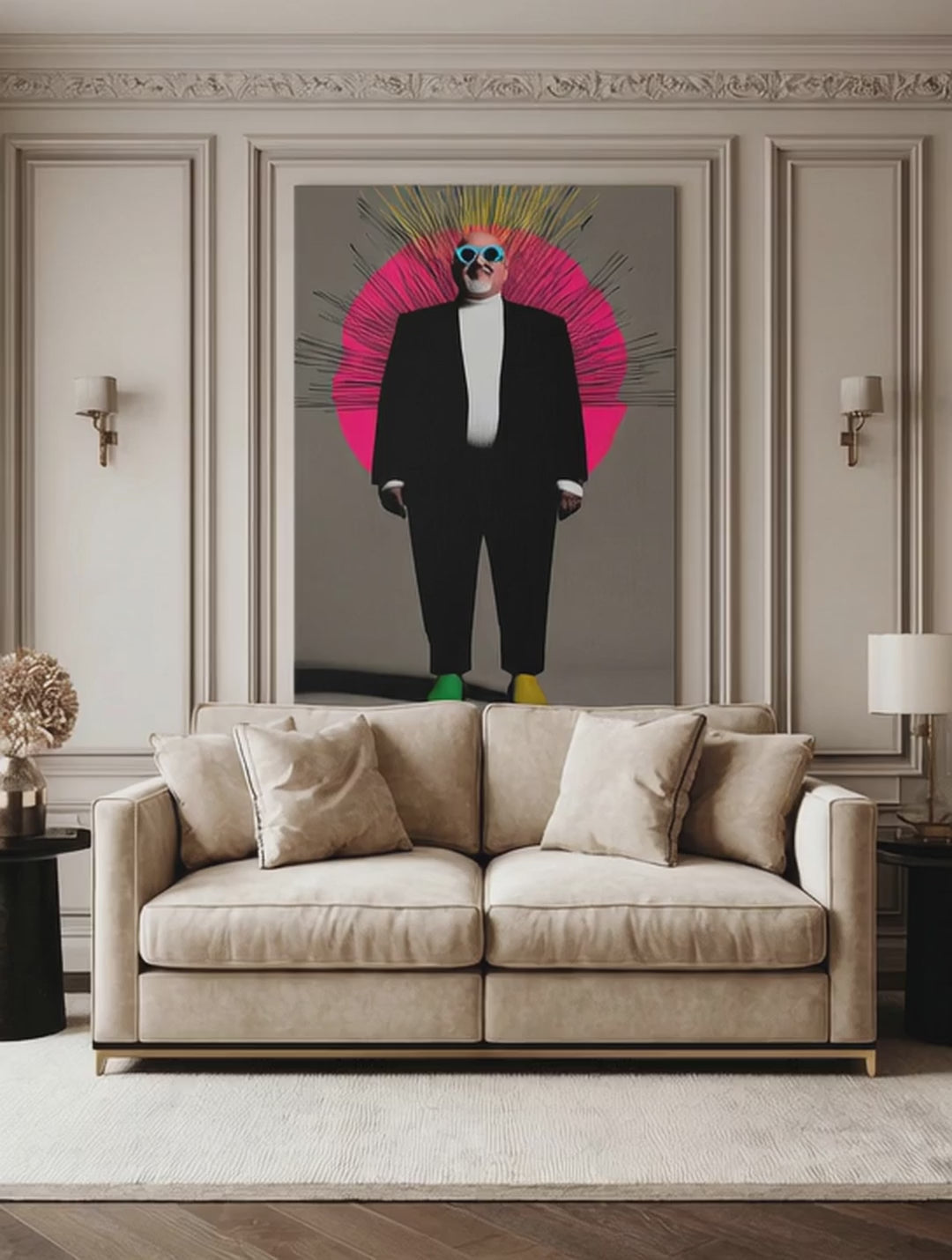 Graphic Pop Portrait – Surreal Pop Art Wall Art 050