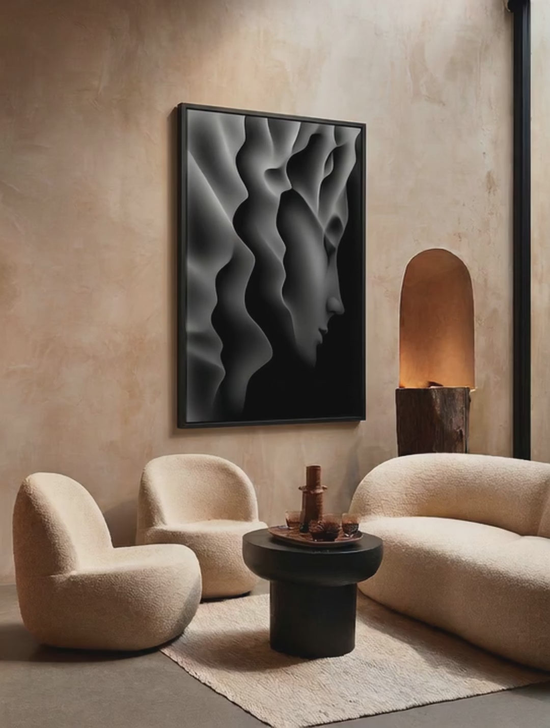 Silence – Surreal Abstract Silhouette Wall Art 504