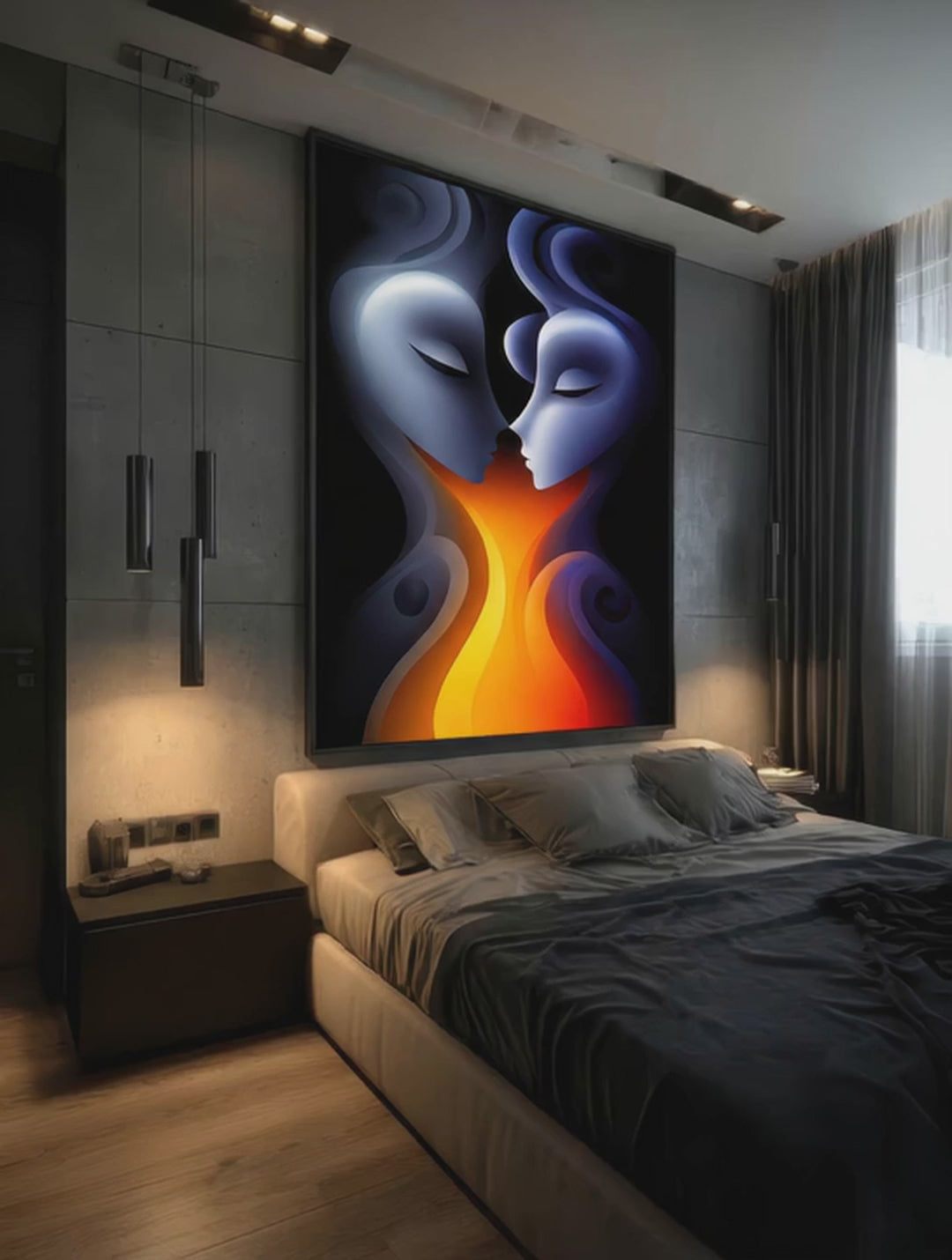 Molten Mind – Surreal Teal Sculptural Wall Art 525