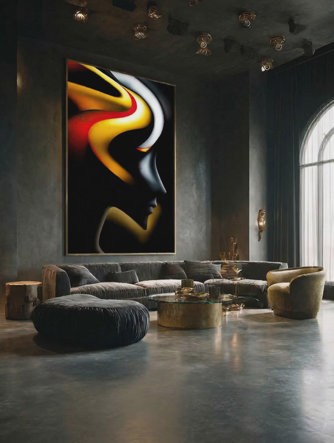 Liquid Ember – Surreal Psychedelic Pop Wall Art 521
