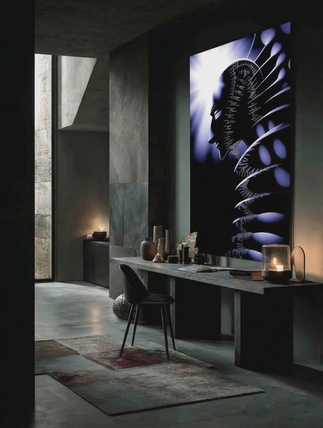 Symmetry – Surreal Geometric Light Wall Art 511