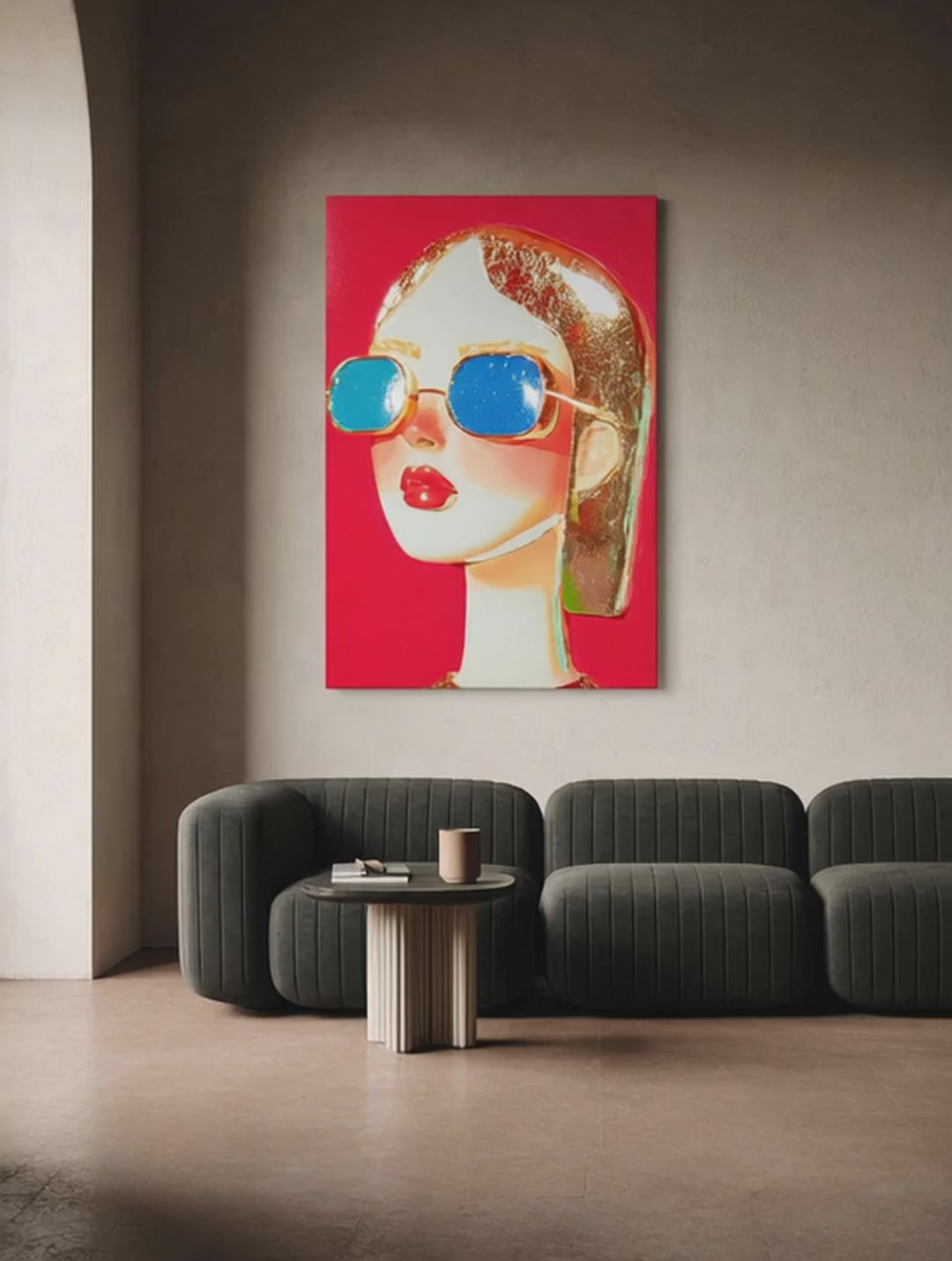 Modern Pop Portrait – Surreal Pop Art Wall Art 496