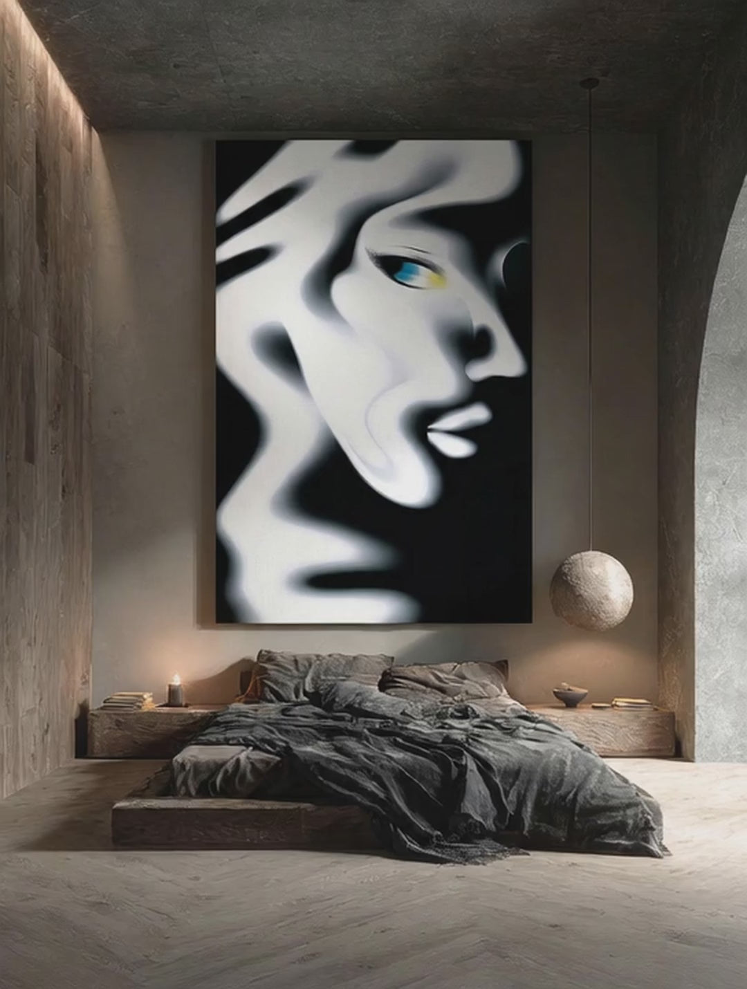 Urban Romance – Surreal Black White City Wall Art 514